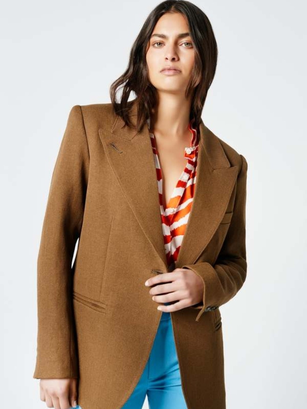 Smythe Camel Brown Tailored Blazer